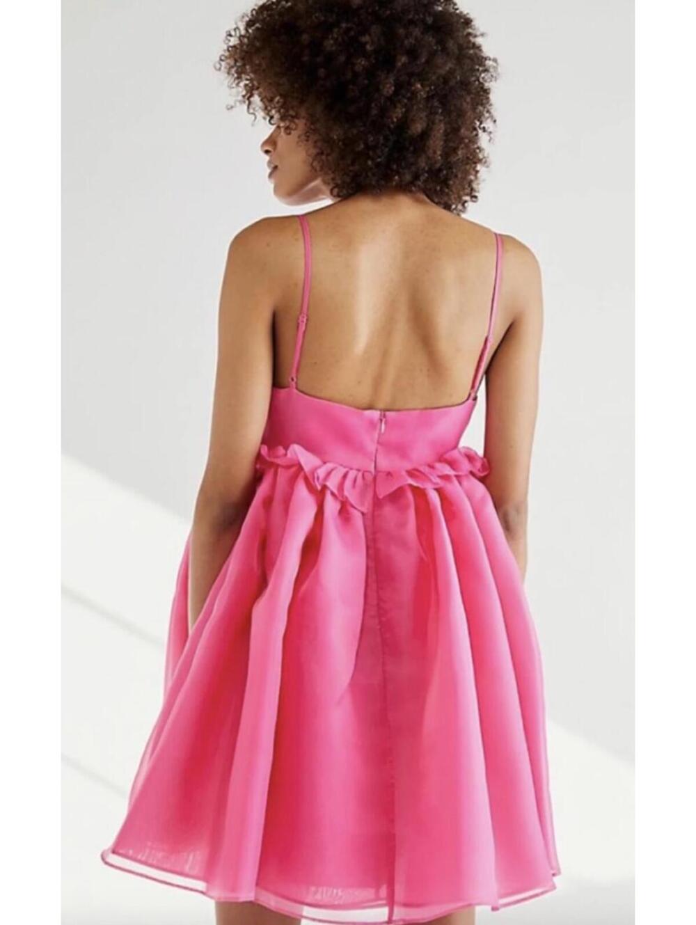 BiBi Boutique Rose Bud Dress In Hot Pink - Women's Large, NWT - Picture 2 of 9
